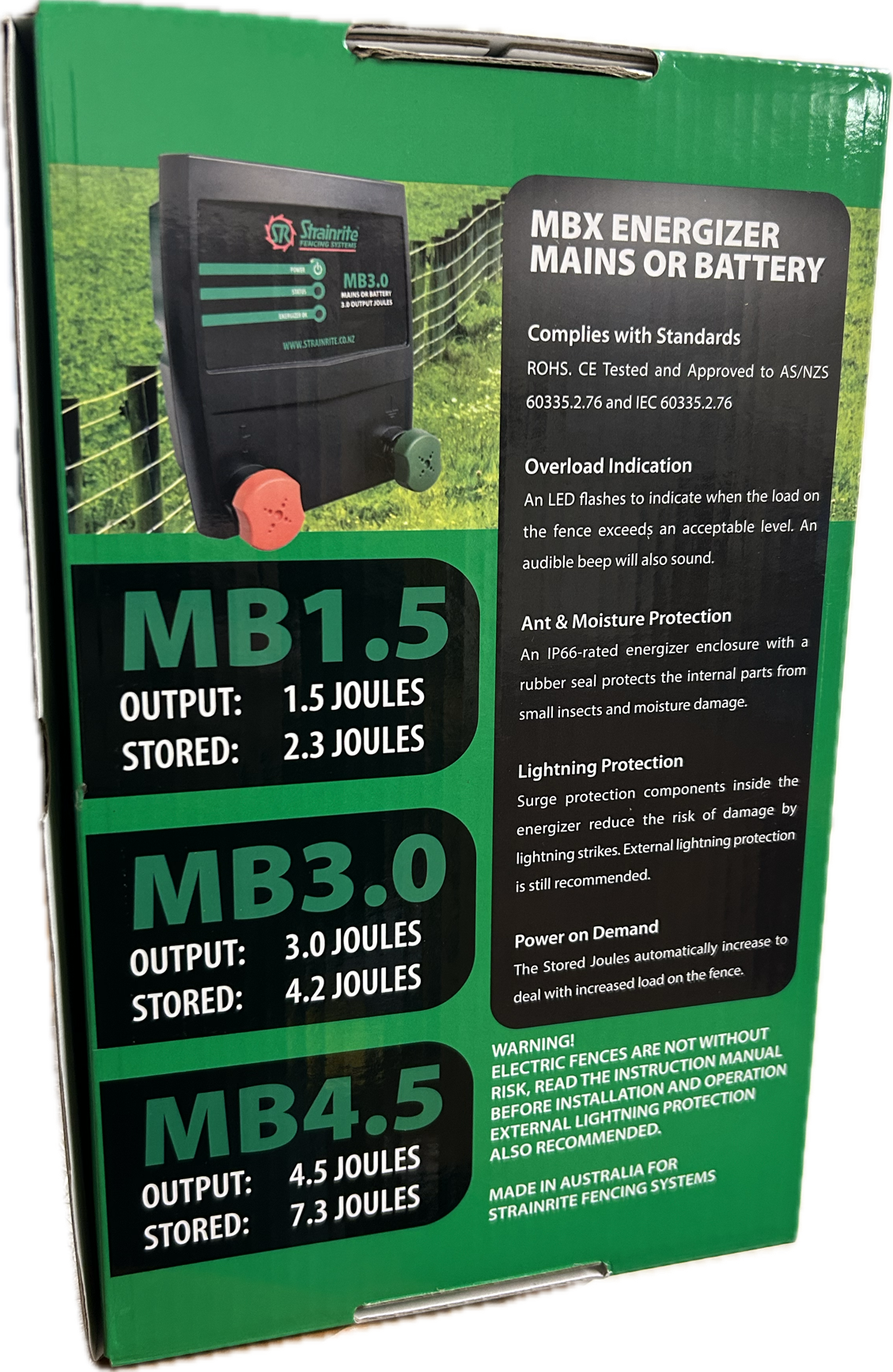 Strainrite MB 3.0 Joule Dual Power Energizer