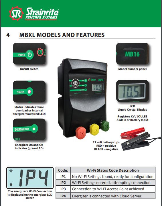 Strainrite MB 8 Joule Dual Power WiFi IP Energizer